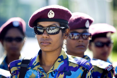 All-female Formed Police Unit from Bangladesh, serving with the United Nations Stabilization Mission in Haiti (MINUSTAH), arrives in Port-au-Prince to assist with post-earthquake reconstruction. Credits: UN Photo/Marco Dormino