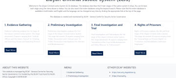 Libyan Criminal Justice System (LCJS)